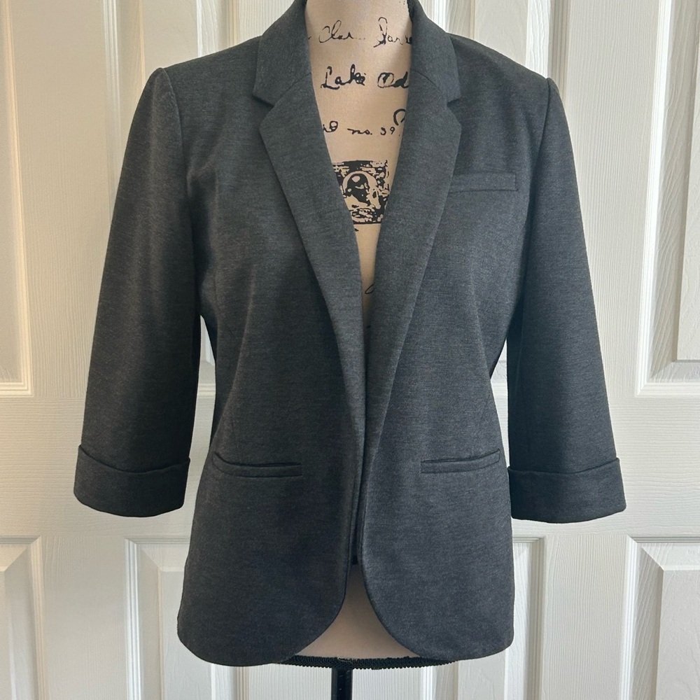 Lauren Conrad Women's Charcoal Gray Blazer Jacket size 10
